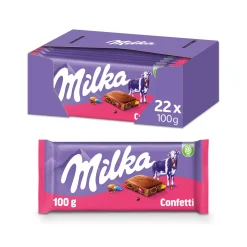 Milka Tablet Confetti (22x 100gr) New