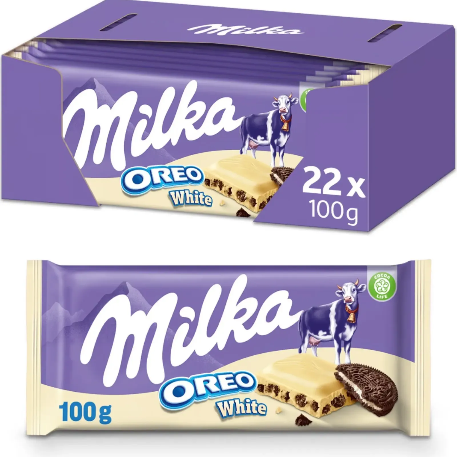 Milka Tablet Oreo White (22x 100gr) New