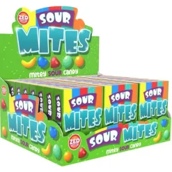 Zed Candy Mites sour pocket box (24 stuks) New