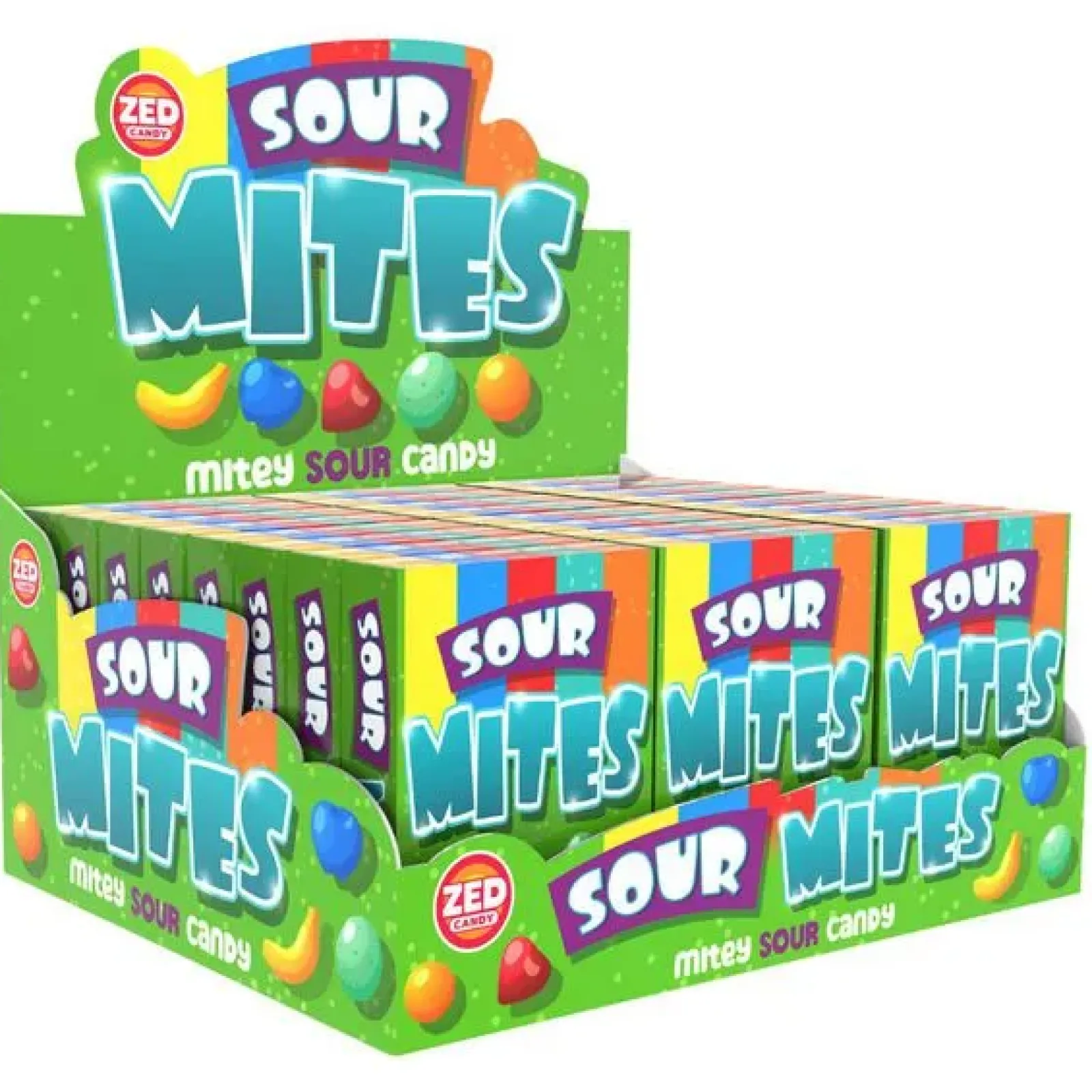 Zed Candy Mites sour pocket box (24 stuks) New