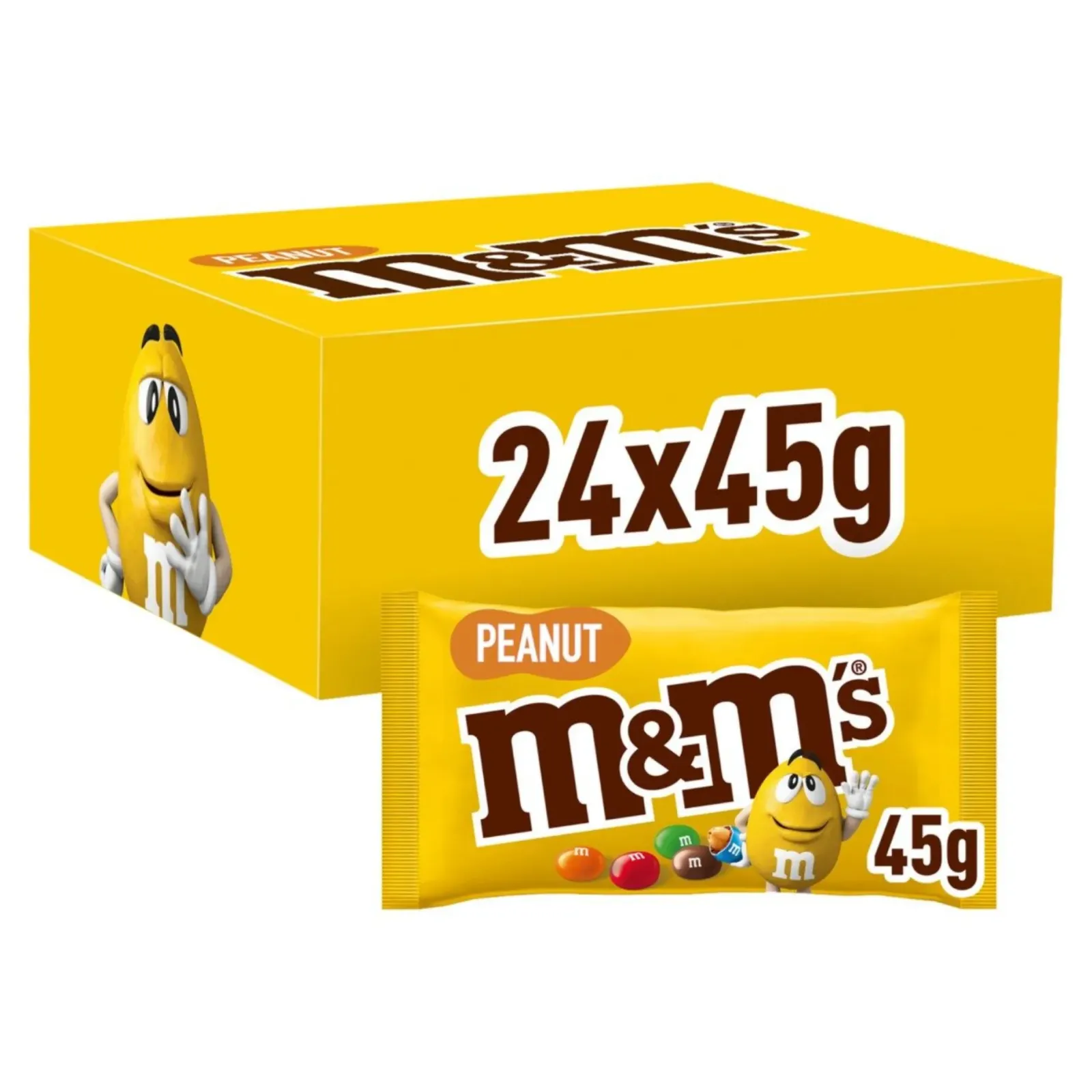 M&M's M&M’s Pinda Single (24x 45gr) Outlet