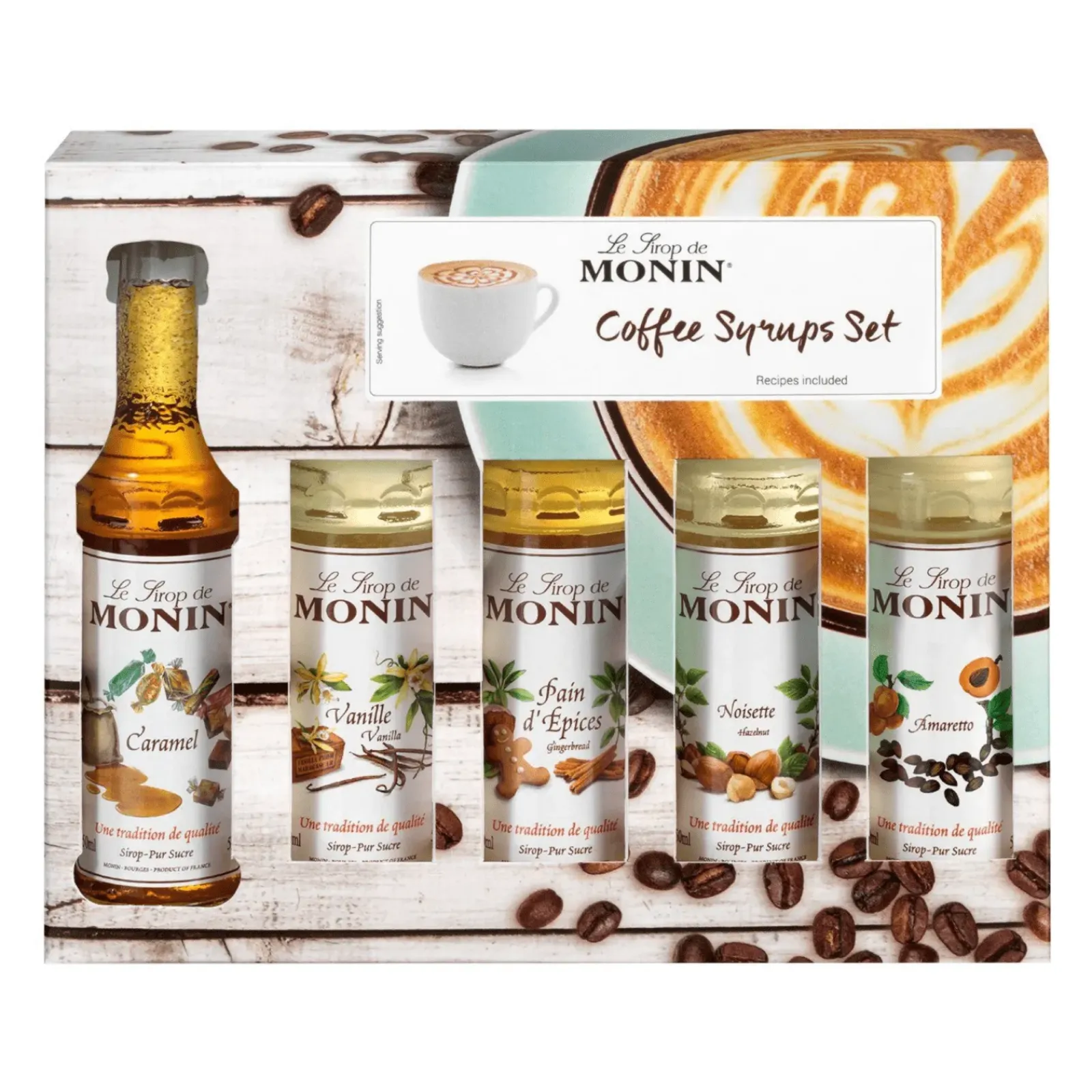 Monin Koffie Set 50Ml (12X 5 Stuks) Best