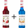 Monin Siroop Aardbei Fraise + Blue Curacao Hot