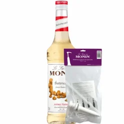 Monin Siroop Butterscotch (70 cl) + Siroop Pompje (10Ml) Clearance