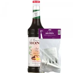 Monin Siroop Chai Tea (70 cl) + Pompje (10Ml) Hot