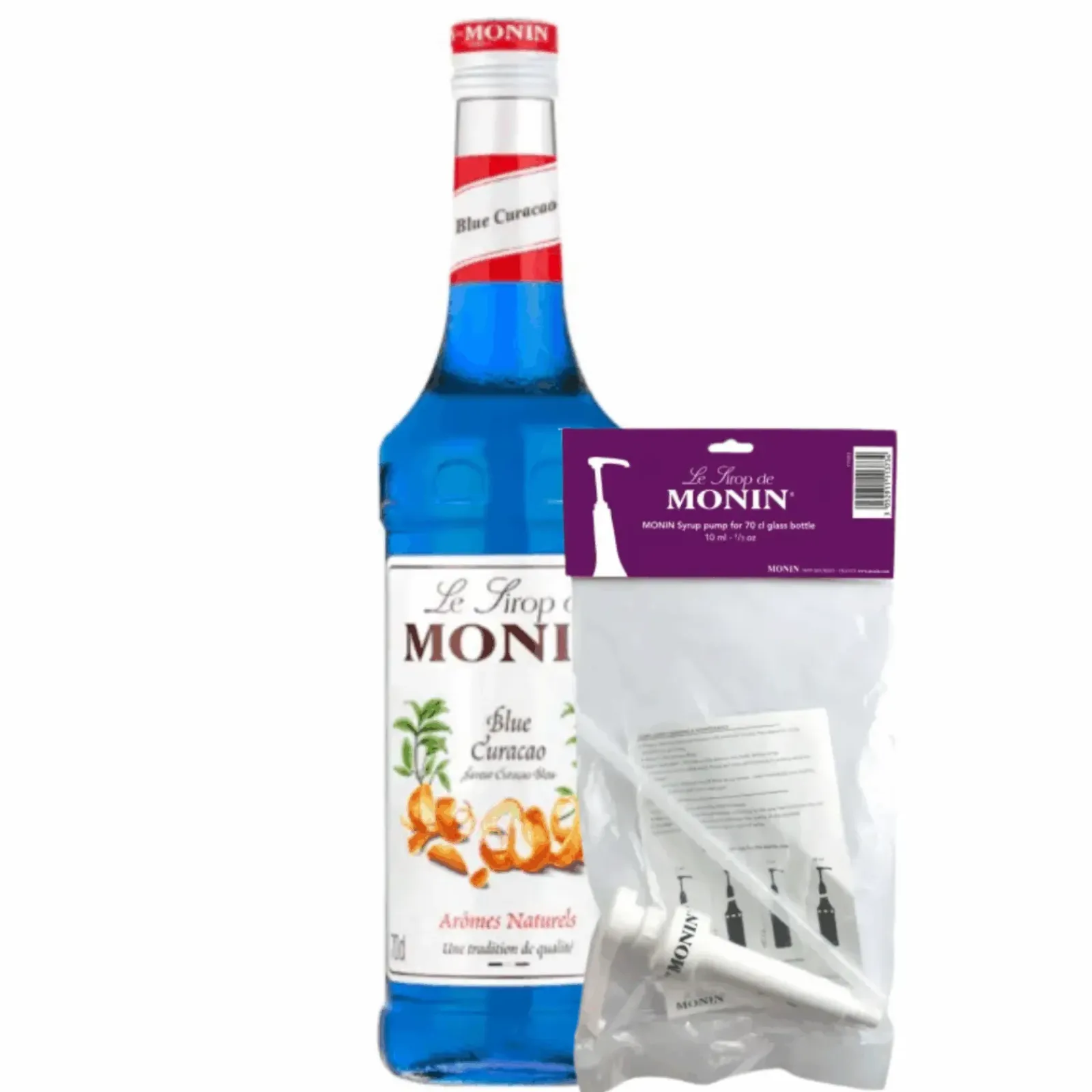 Monin Siroop Curacao (70 cl) + Siroop Pompje (10Ml) Outlet