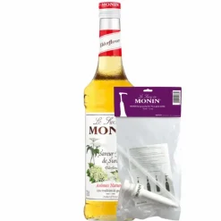 Monin Siroop Elderflower (70 cl) + Siroop Pompje (10Ml)