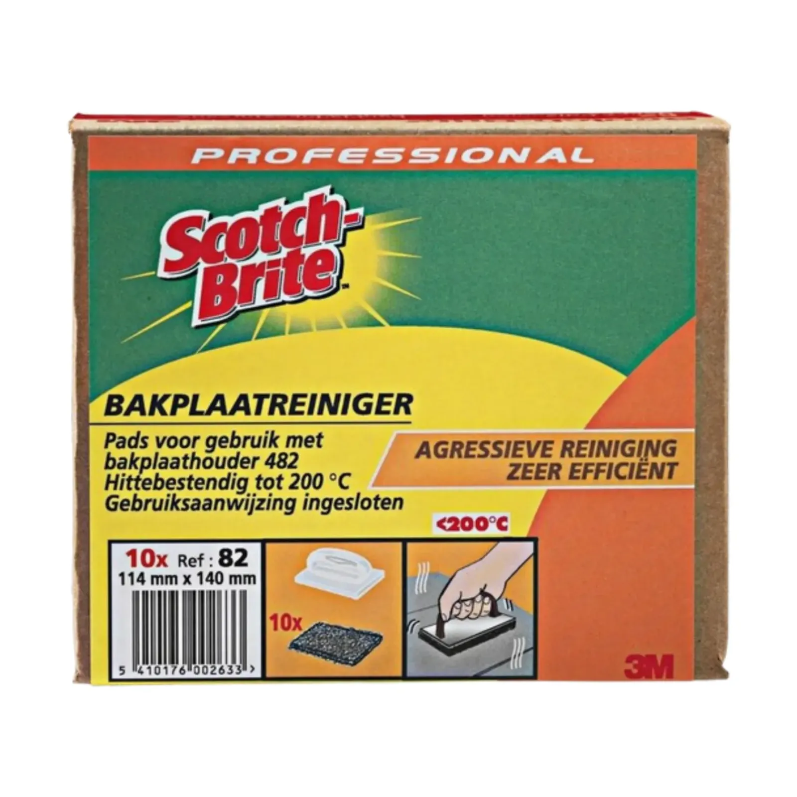 3M Scotch-Brite 82 Bakplaatreiniger Pads (114×140mm a10) Online