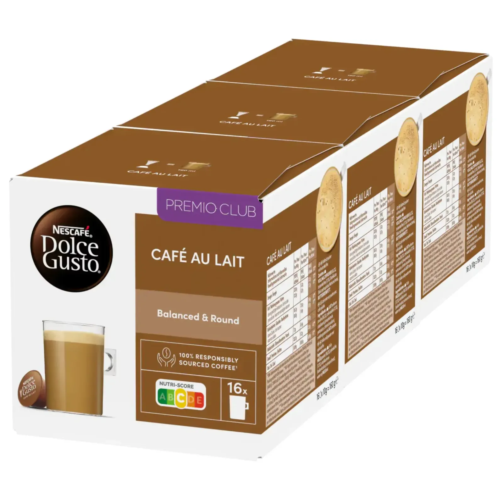 Nescafe Dolce Gusto Café Au Lait (3x 16 cups) Online