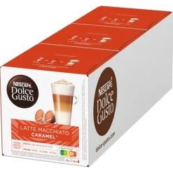 Nescafe Dolce Gusto Latte Macchiato Caramel (3x 16 cups) Sale