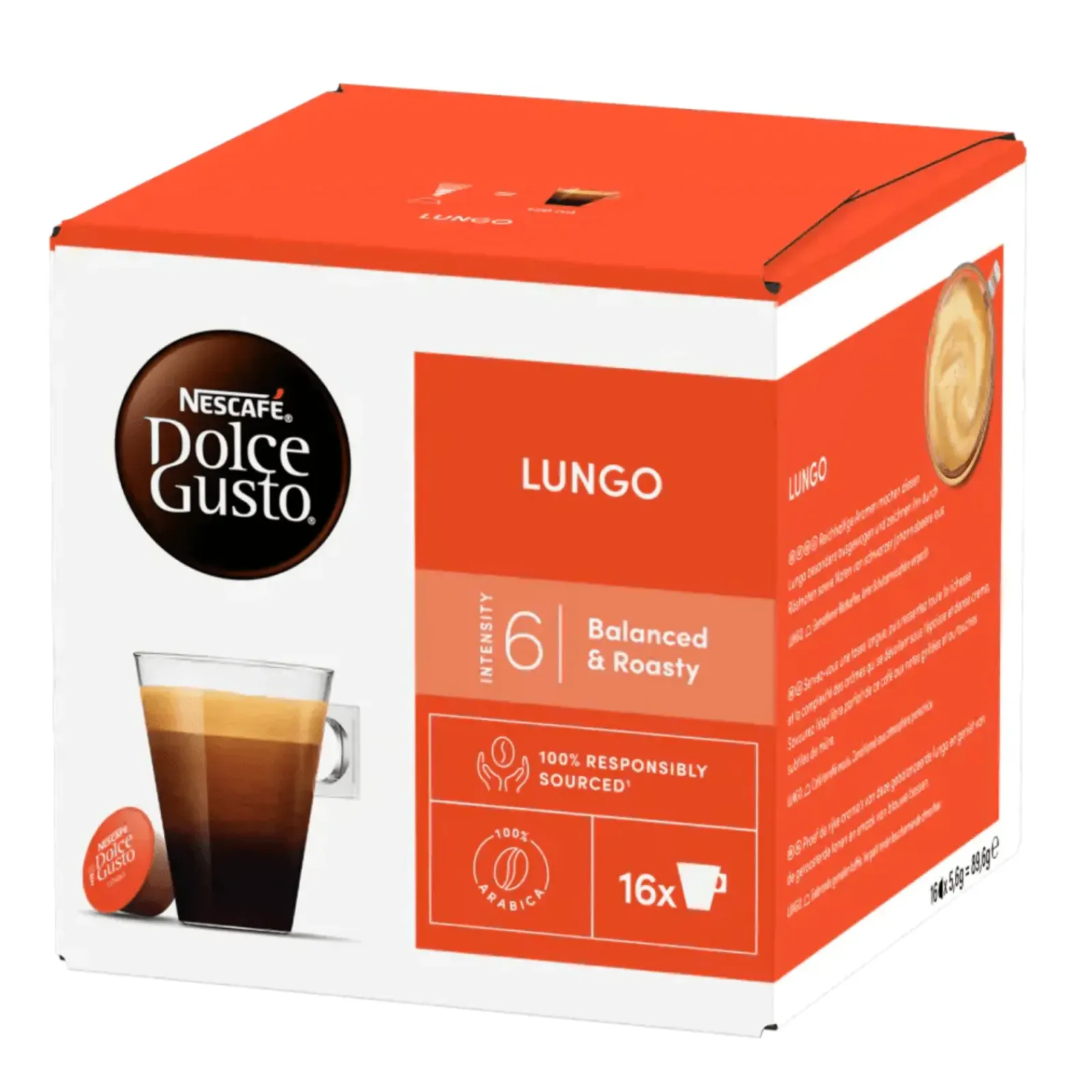 Nescafe Dolce Gusto Lungo (3x 16 cups) Clearance