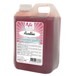 Nic Milkshakesiroop Aardbei (2 liter) Hot