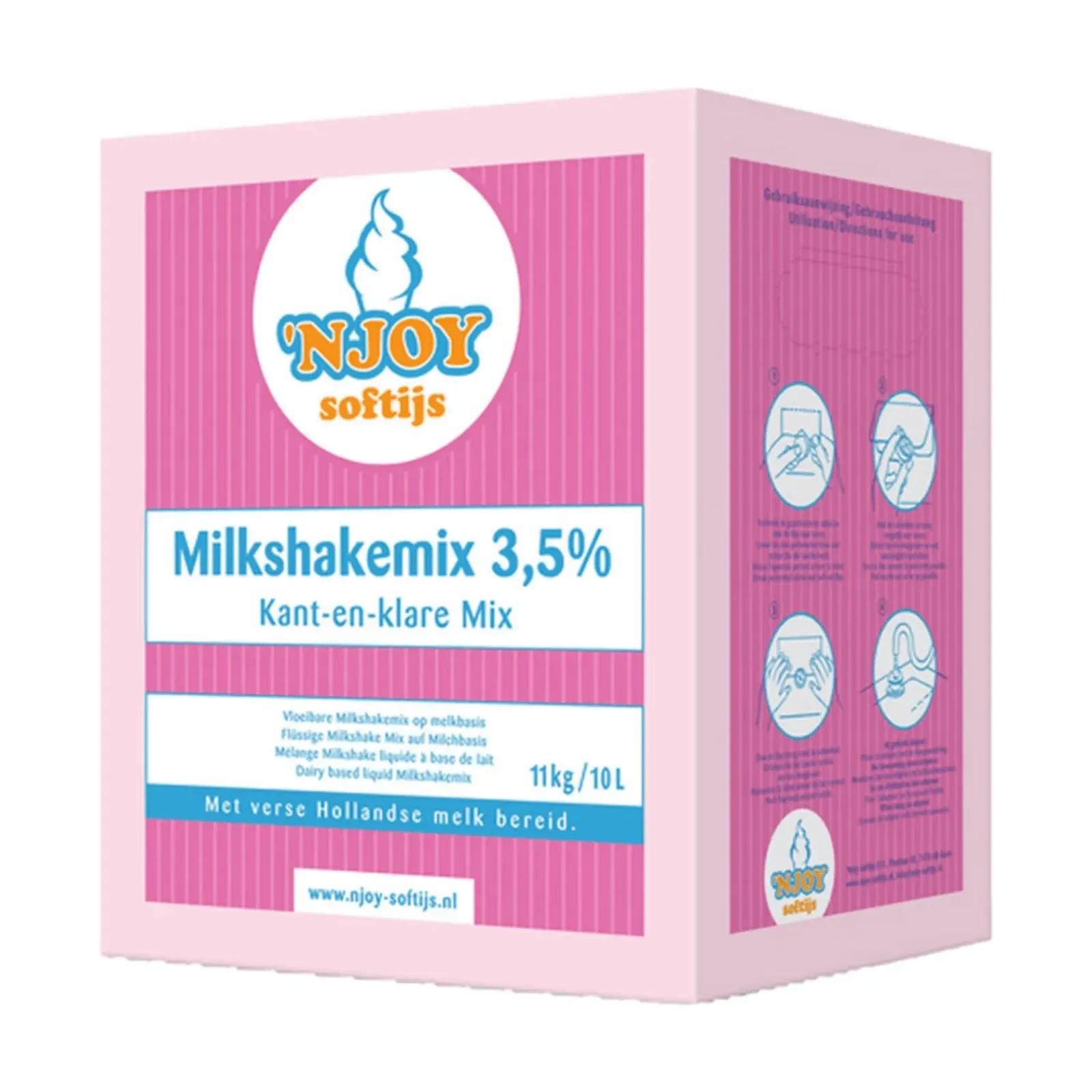 NJOY Shake 3.5% Vloeibaar Milkshakemix (10 liter) Hot