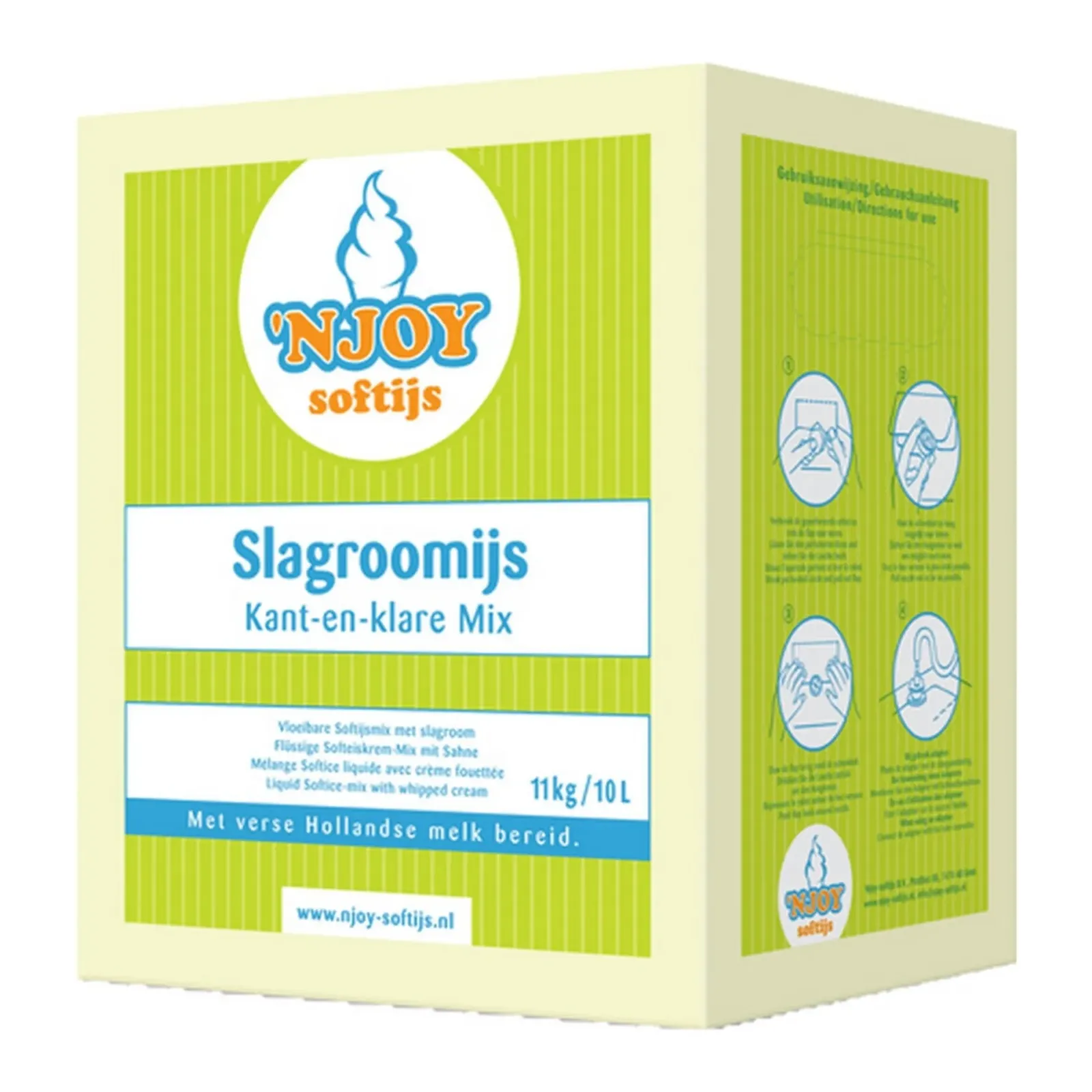 NJOY slagroomijs vloeibaar ijsmix (10 liter) Outlet