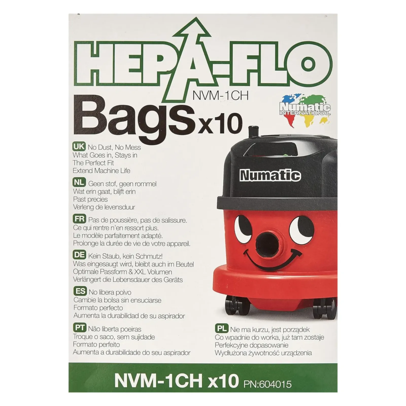 Numatic NVM-1CH Hepa Stofzuigerzakken (10 stuks) Hot