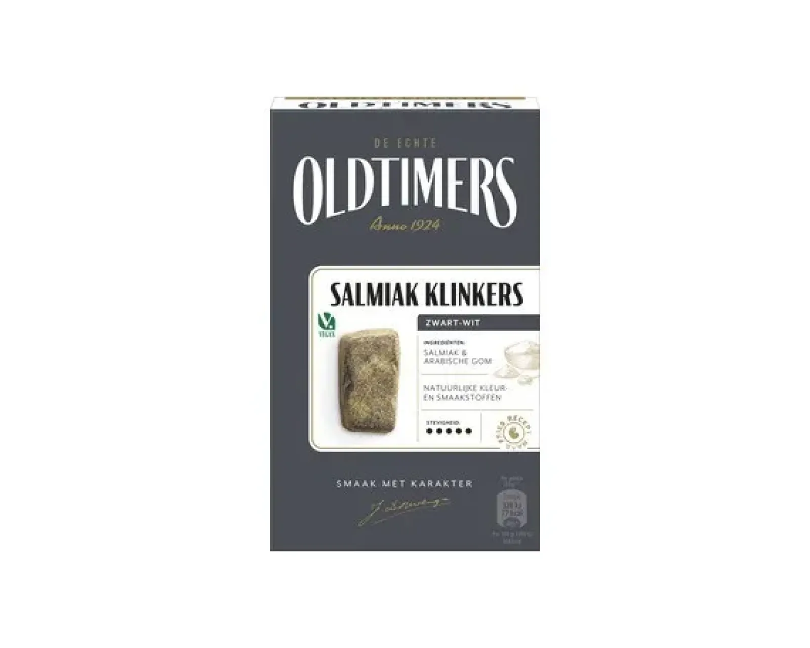 Oldtimers Salmiak Klinkers Zwart-Wit (6x 185gr) Sale