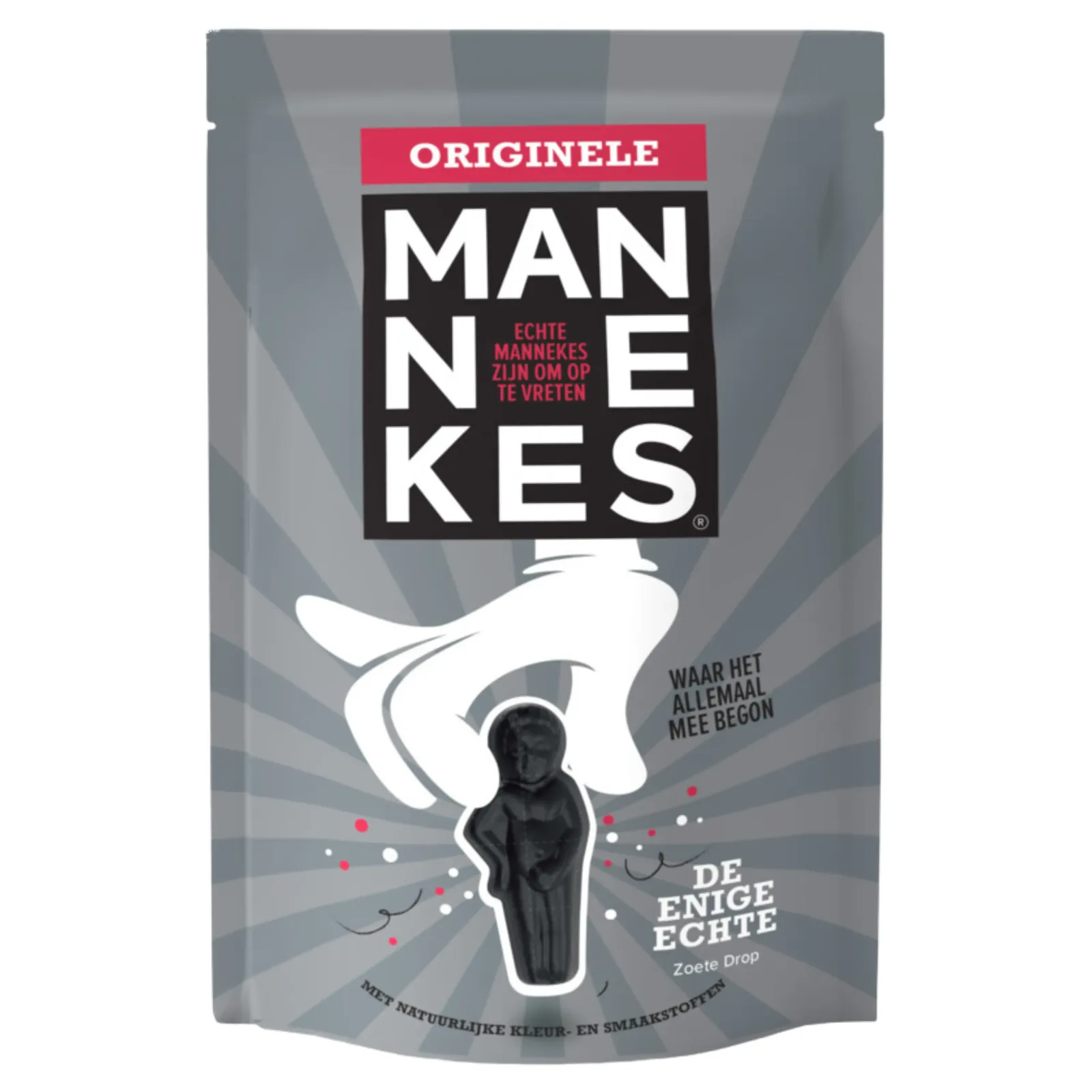 Echte Mannekes Originele Drop Mannekes Zakje (25x 100gr) Clearance