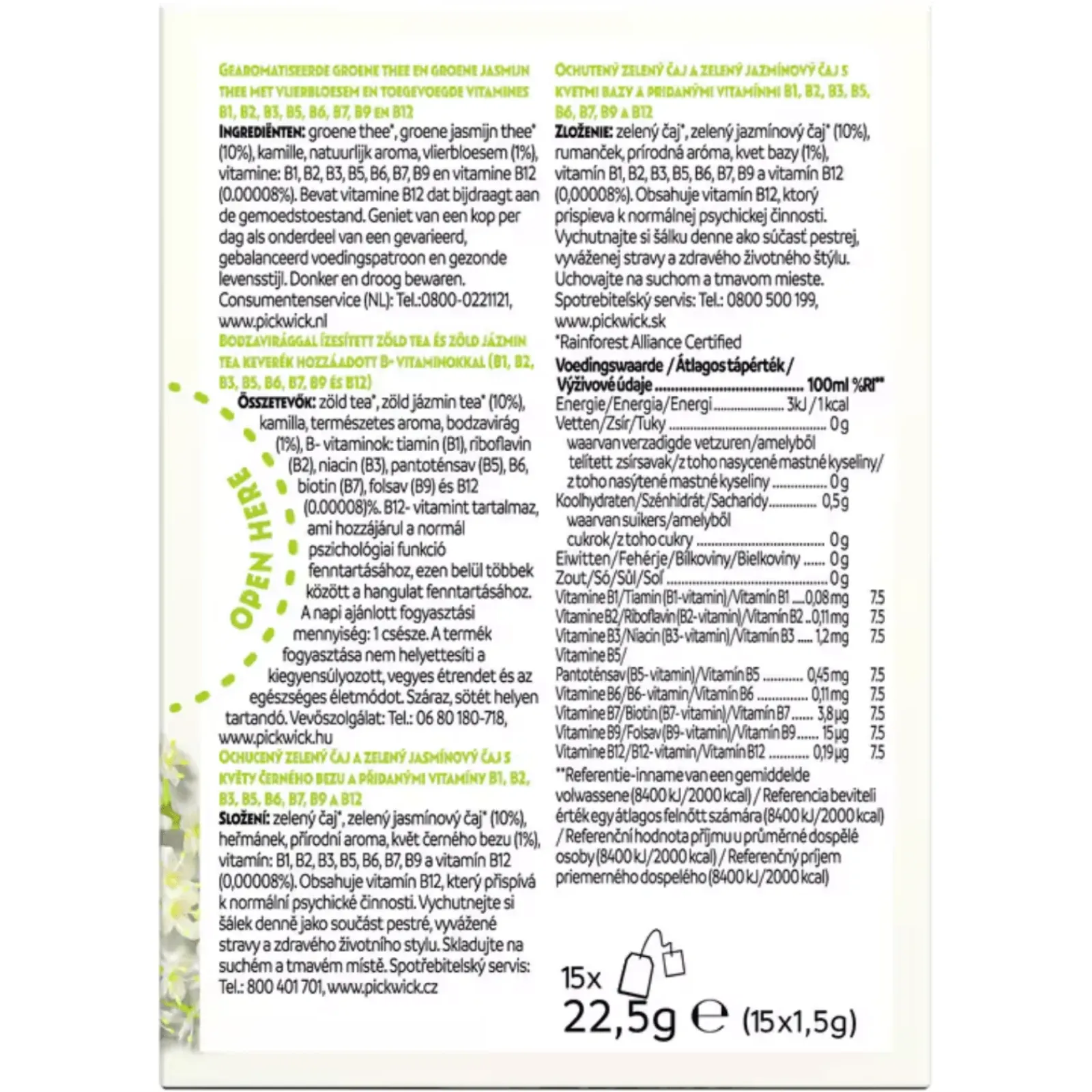 Pickwick Super Blends Positivity 1,5gr (4x 15 stuks) Discount