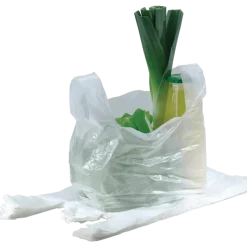 Merkloos Plastic Draagtassen Zware Kwaliteit Wit 37×44/4 cm (500 stuks) Outlet