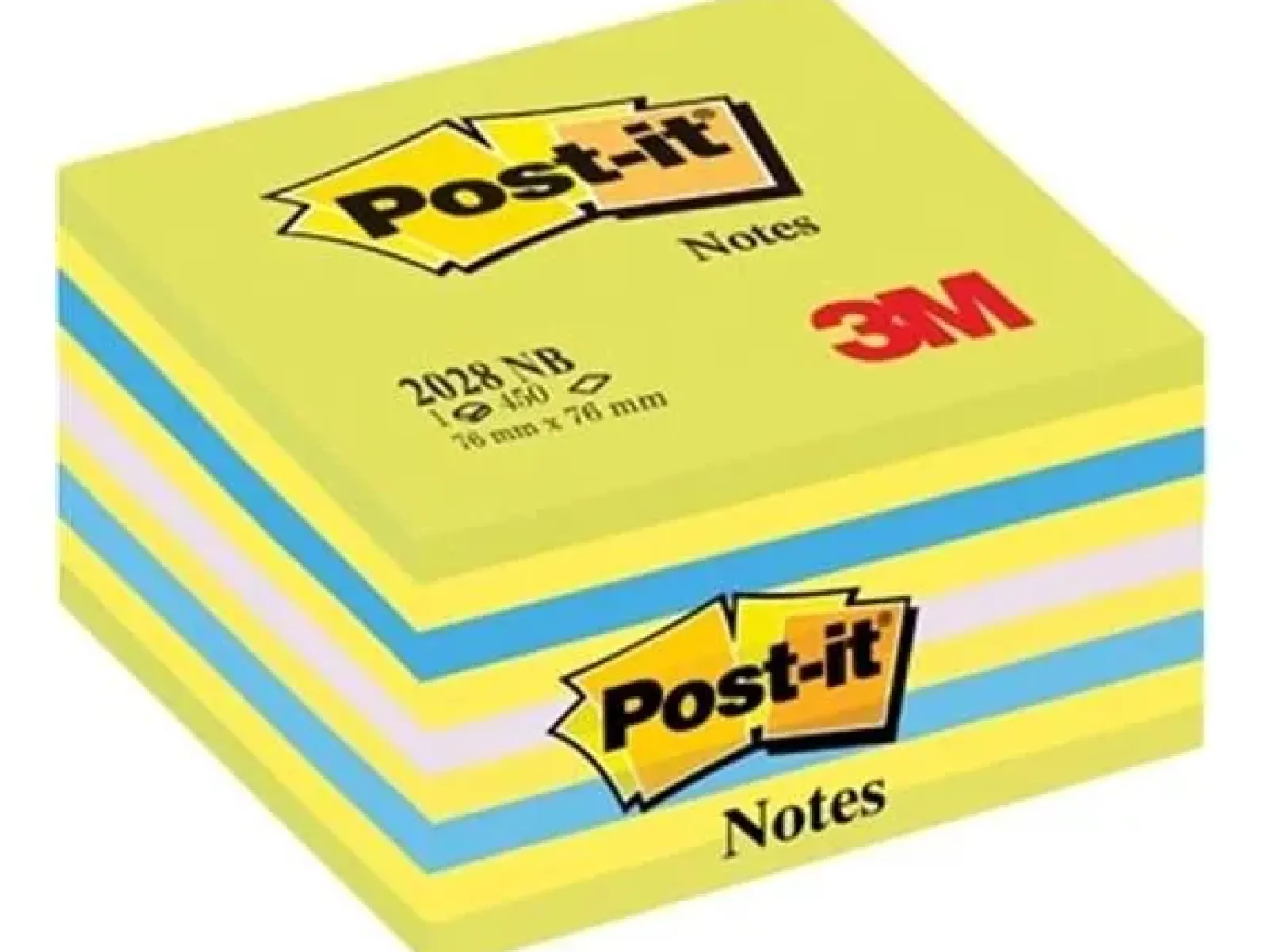 Post-it notes kubus, ft 76 x 76 mm, blauw (450 notes) Clearance