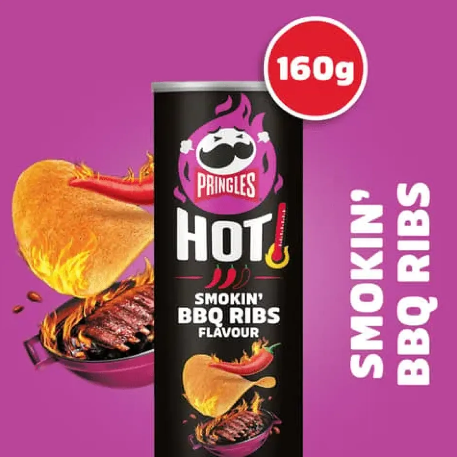 Pringles Hot Smokin’ BBQ Ribs (6x 160gr) Online