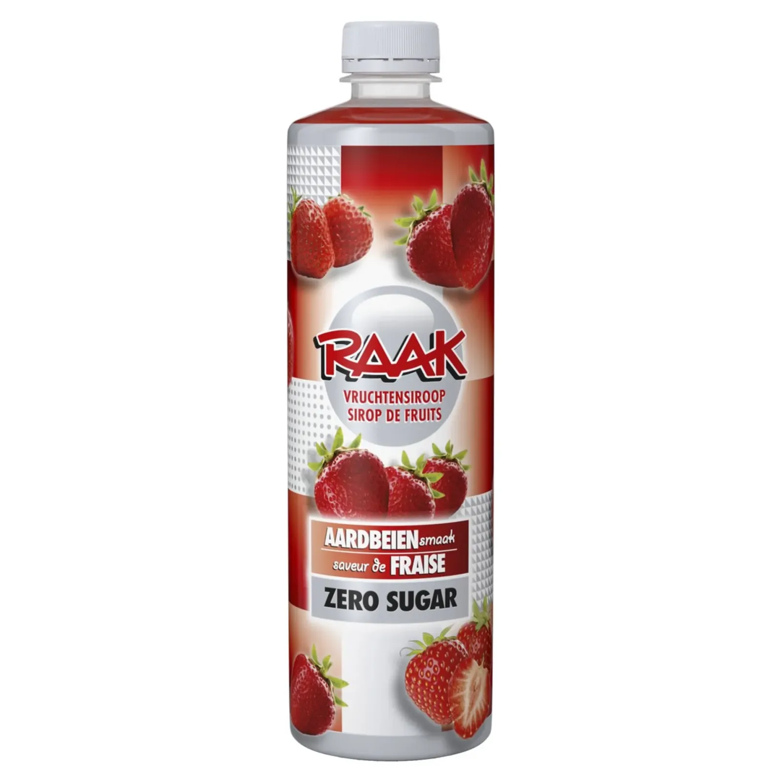 Raak Vruchtensiroop Aardbeien Zero Sugar (6x 750ml)