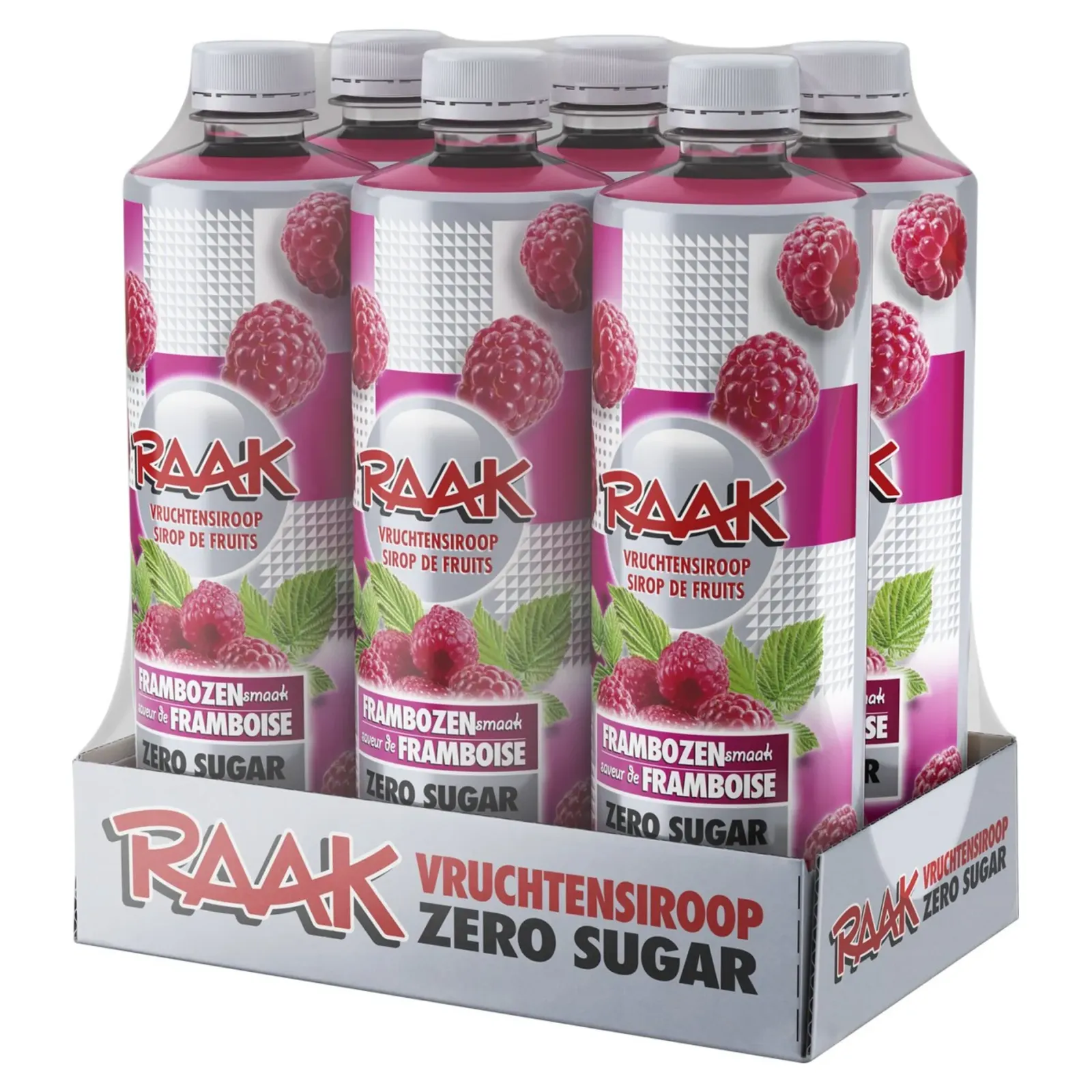 Raak Vruchtensiroop Framboos Zero Sugar (6x 750ml) Sale
