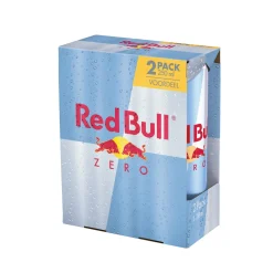 Red Bull energy drink zero blik 250ml (12x 2-pack) Hot