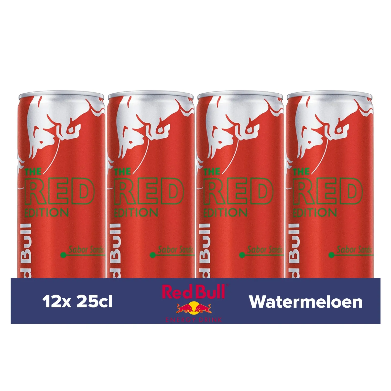 Red Bull The Red Edition Watermeloensmaak blik (12x 25cl) New
