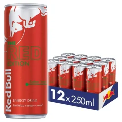 Red Bull The Red Edition Watermeloensmaak blik (12x 25cl) New