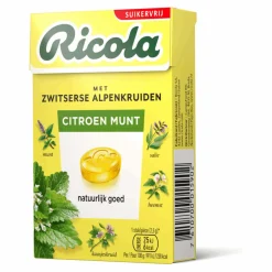 Ricola Citroen Munt Suikervrij (20x 50gr) Online