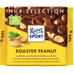 Ritter Sport melk chocolade met geroosterde licht gezouten pinda’s 100 gr Sale