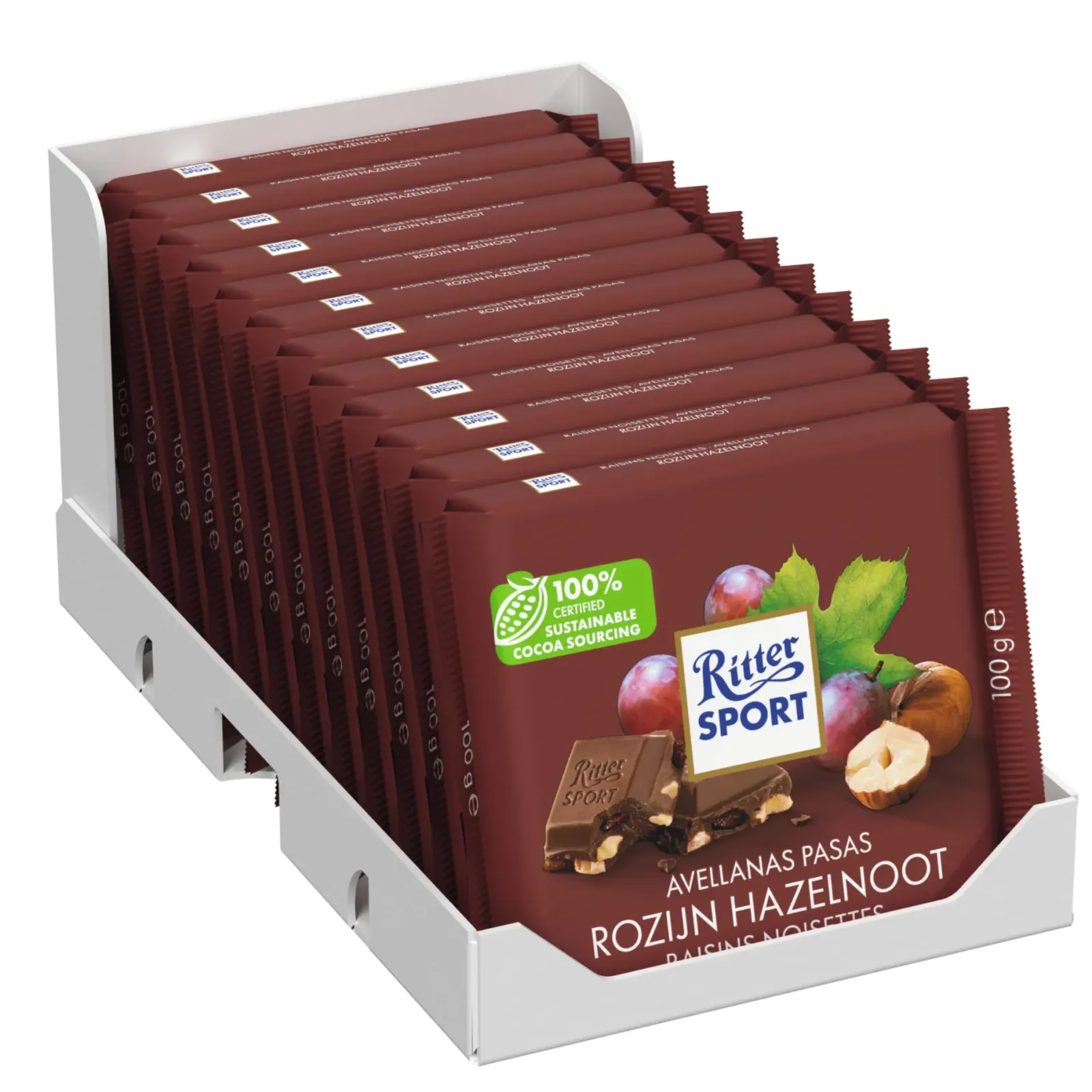 Ritter Sport Rozijn Hazelnoot (12x 100gr) Sale