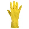 Comfort Rubber huishoudhandschoen geel maat S (1 paar)