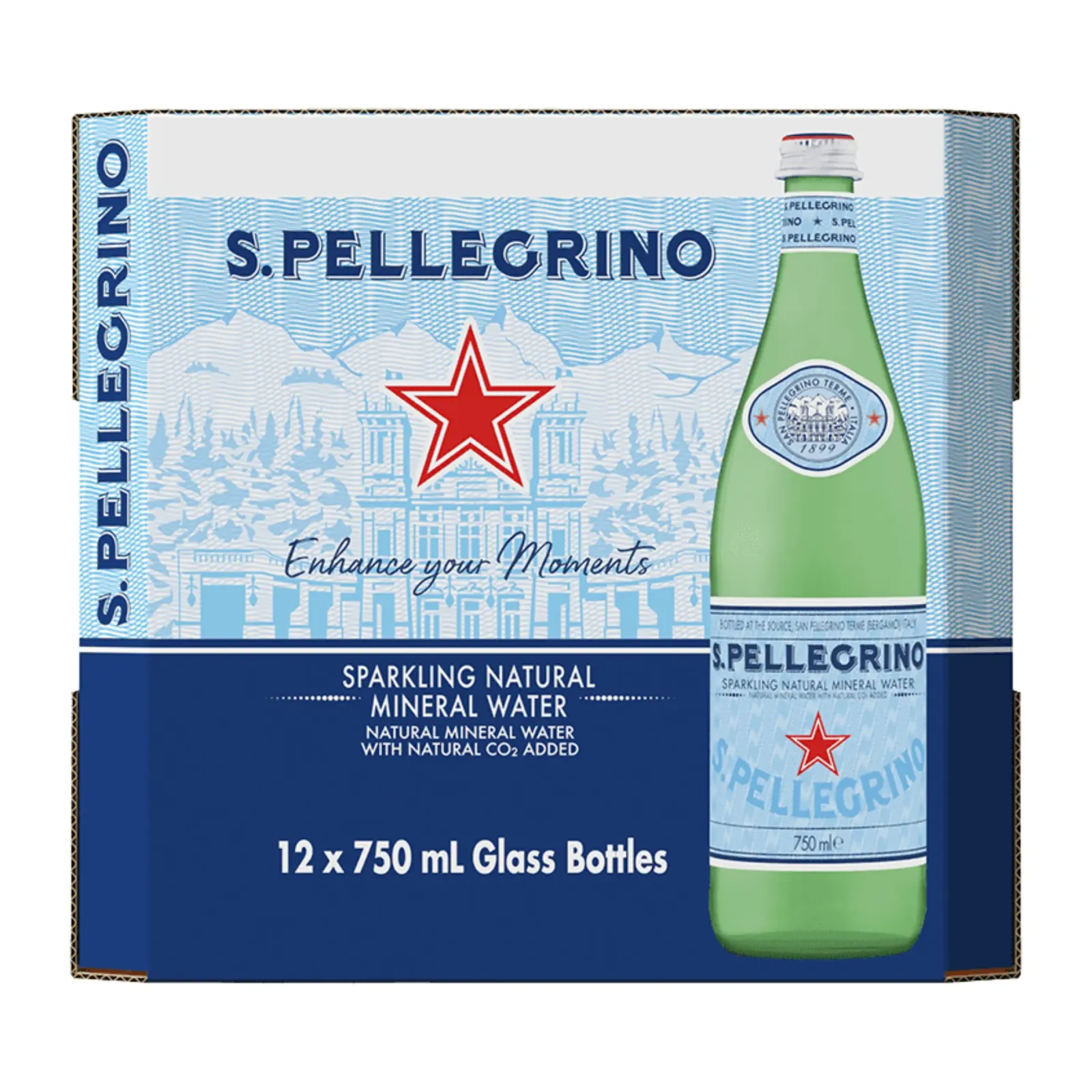 Sanpellegrino Acqua Minerale Koolzuurhoudend (12x 75cl) Hot