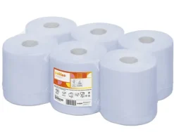 Satino Comfort Midi Poetsrollen Blauw 1-laags (6x300m) Sale