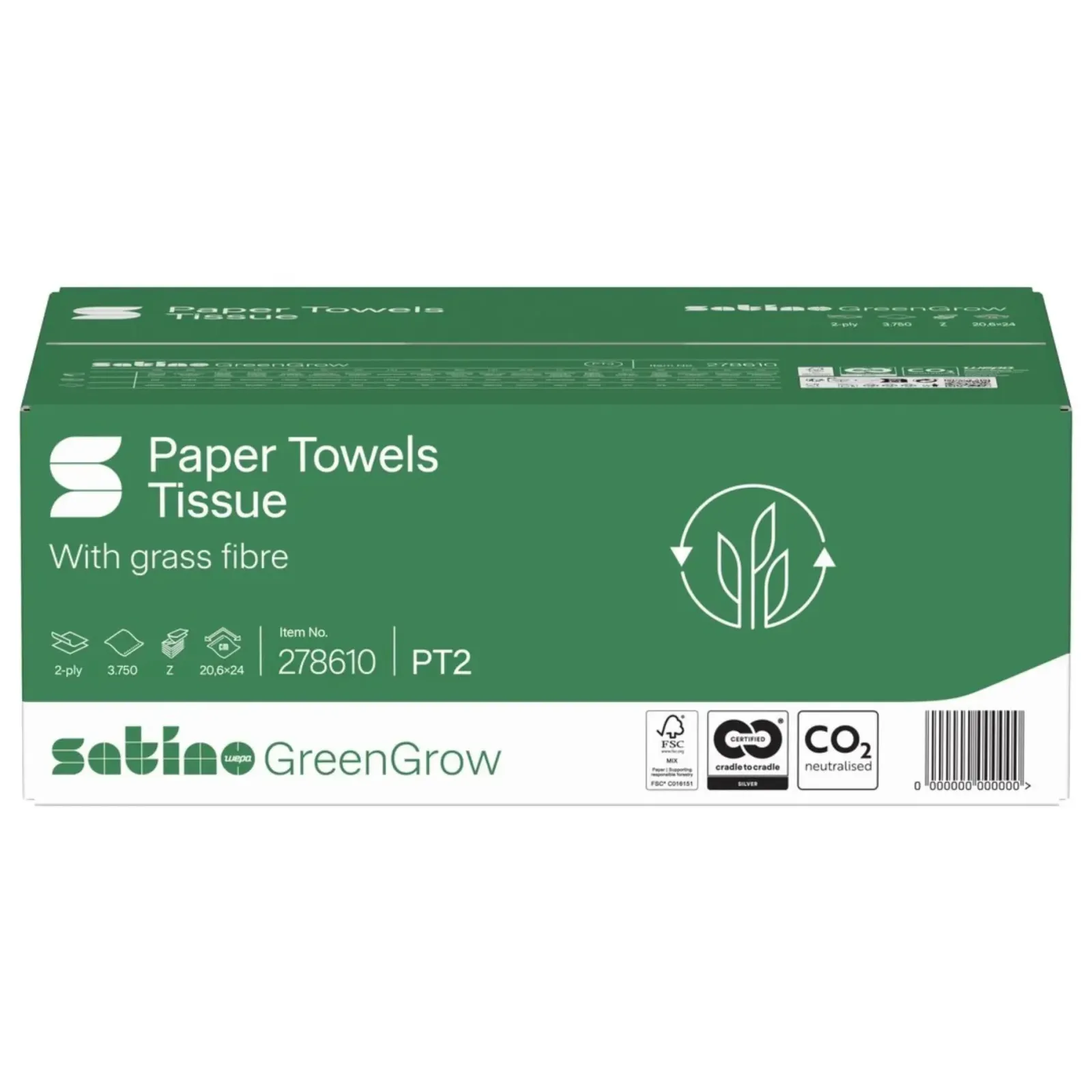 Satino GreenGrow handdoekje 2 laags 20, 6×24 (3750 stuks) Sale