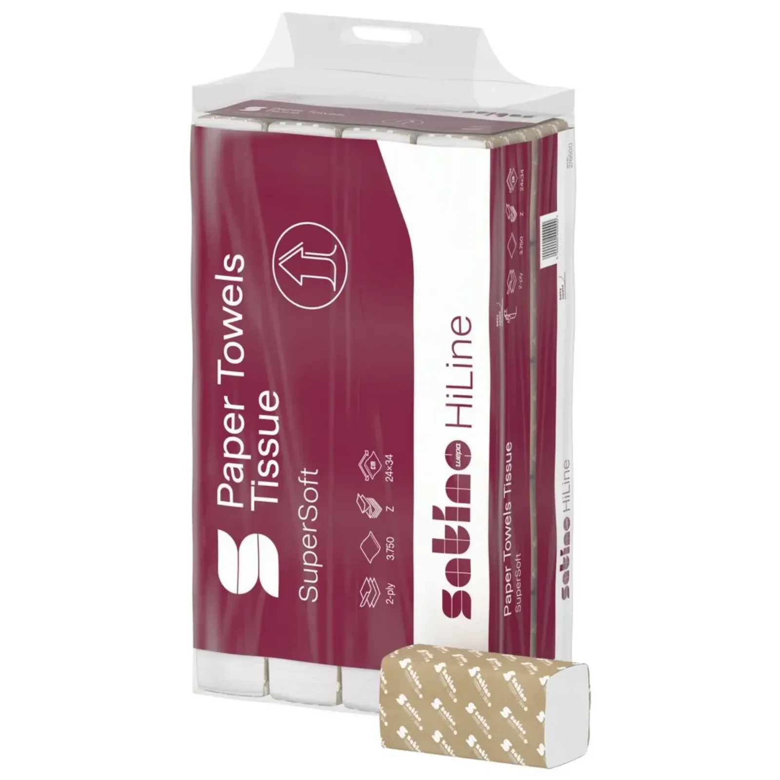Satino HiLine interfolded handdoekje 2 laags 20.6×32 cm (3000 stuks) Discount