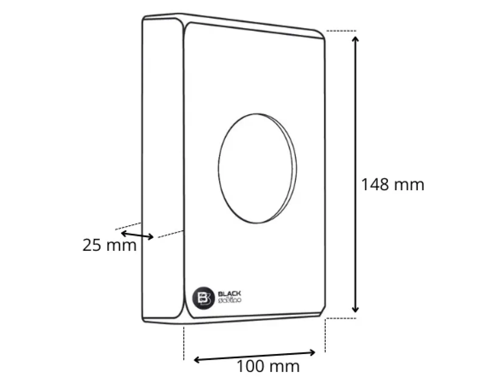 Satino Hygiënezakjes Dispenser Wit (100x25x135 mm) New
