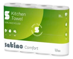 Satino Prestige Keukenrollen 2-laags (4×64 vel) Hot