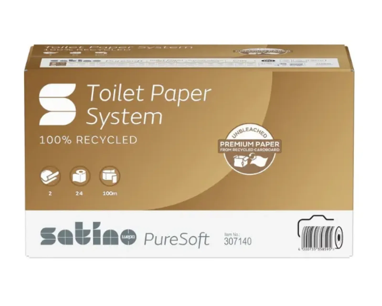 Satino Puresoft Toiletpapier met Dop 2-laags (24x 100m) Online