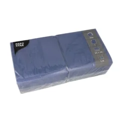 Papstar Servet blauw 1-laags 33×33 cm 1/4 vouw (500 stuks) Hot