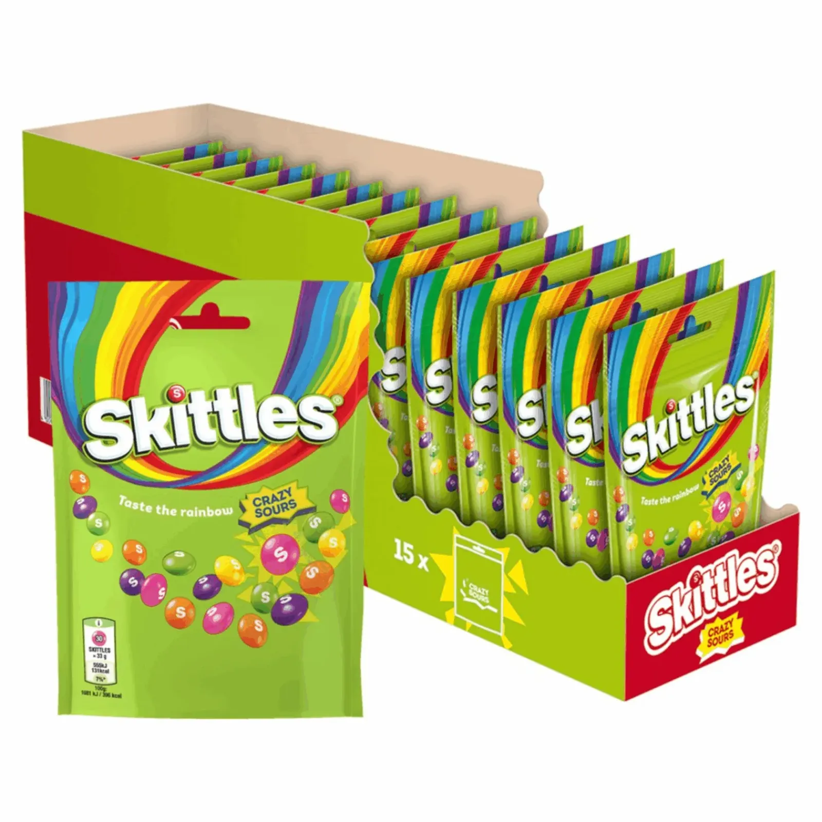 Skittles Crazy Sours Stazak (15x 152gr) Discount