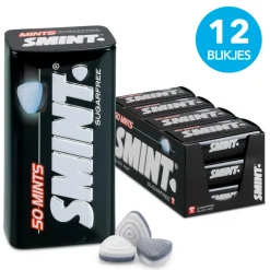 Smint XL Tin Blackmint (12x 50 stuks) Sale