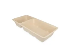 TakeAware Snackbakje A22 Bagasse PFAS-vrij (A9+saus) (500 stuks) New