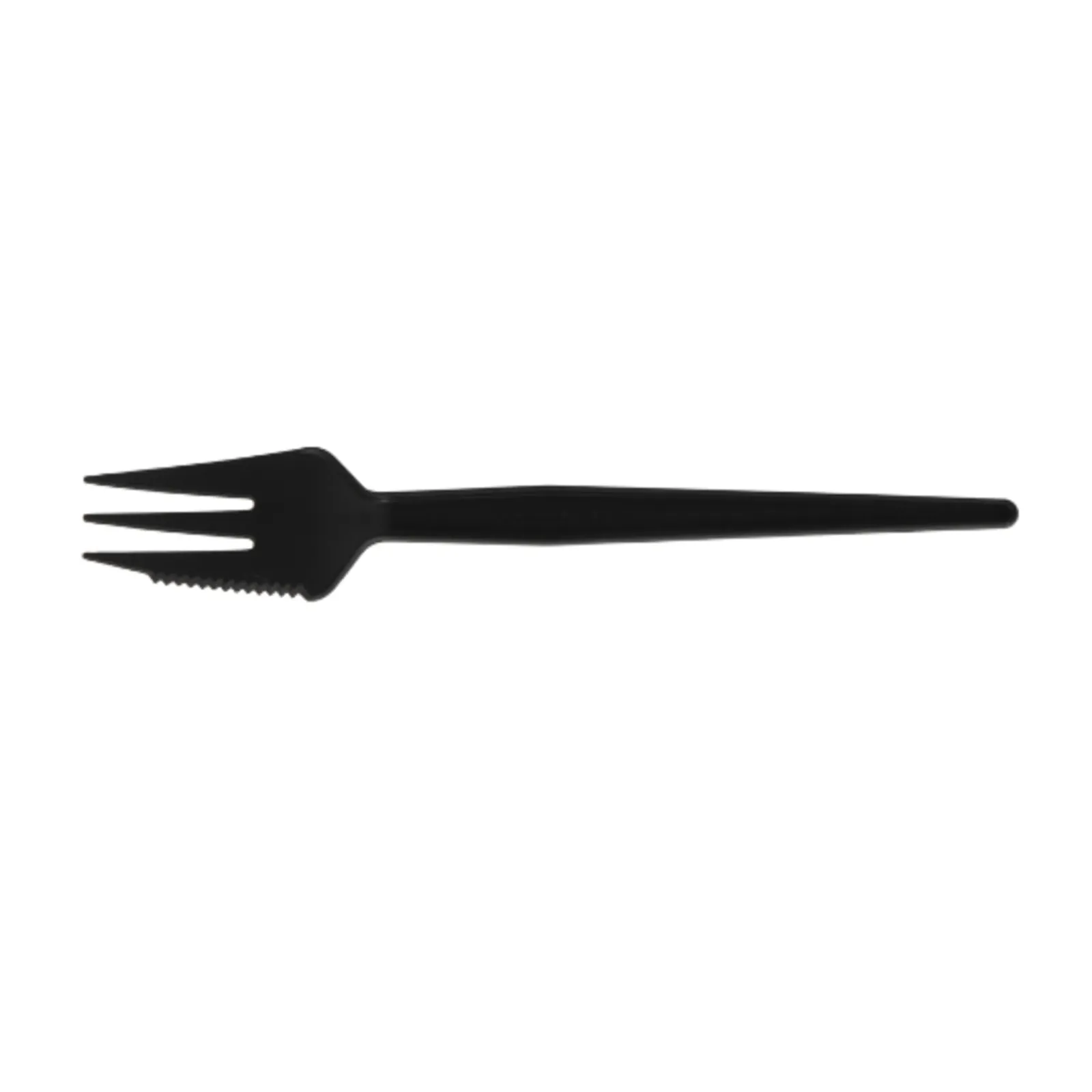 Snackvork Herbruikbaar met Snijrand 130mm Zwart (1000 stuks) Online