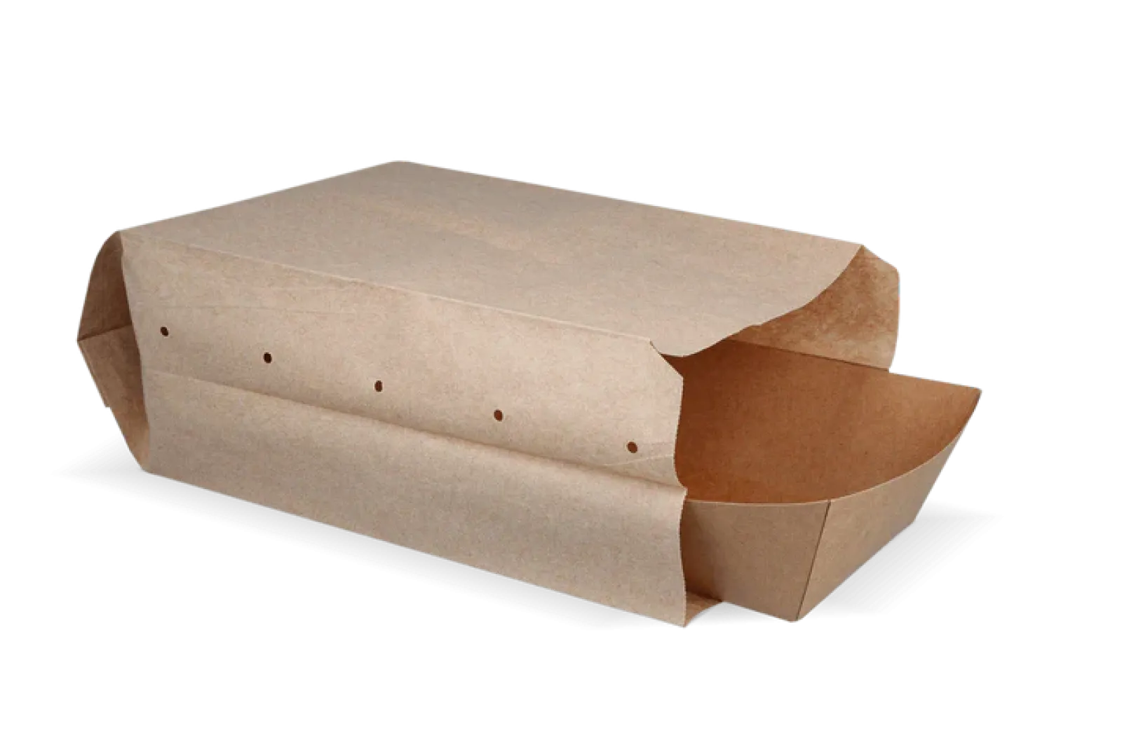Snackzak Geperforeerd Kraft nr.28 BIO (2 pond)(1000 stuks) Hot