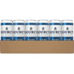 Sourcy Blauw Mineraalwater Naturel Blik (24x33cl) Clearance