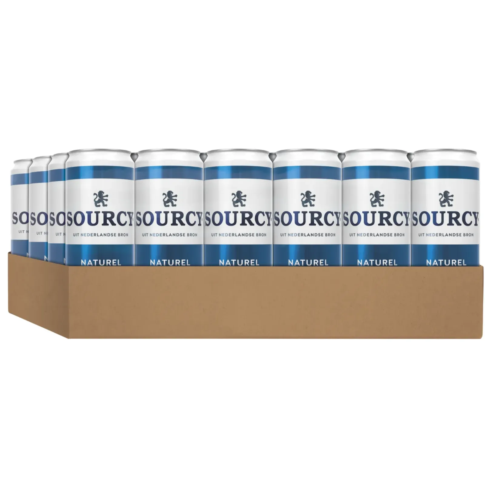 Sourcy Blauw Mineraalwater Naturel Blik (24x33cl) Clearance