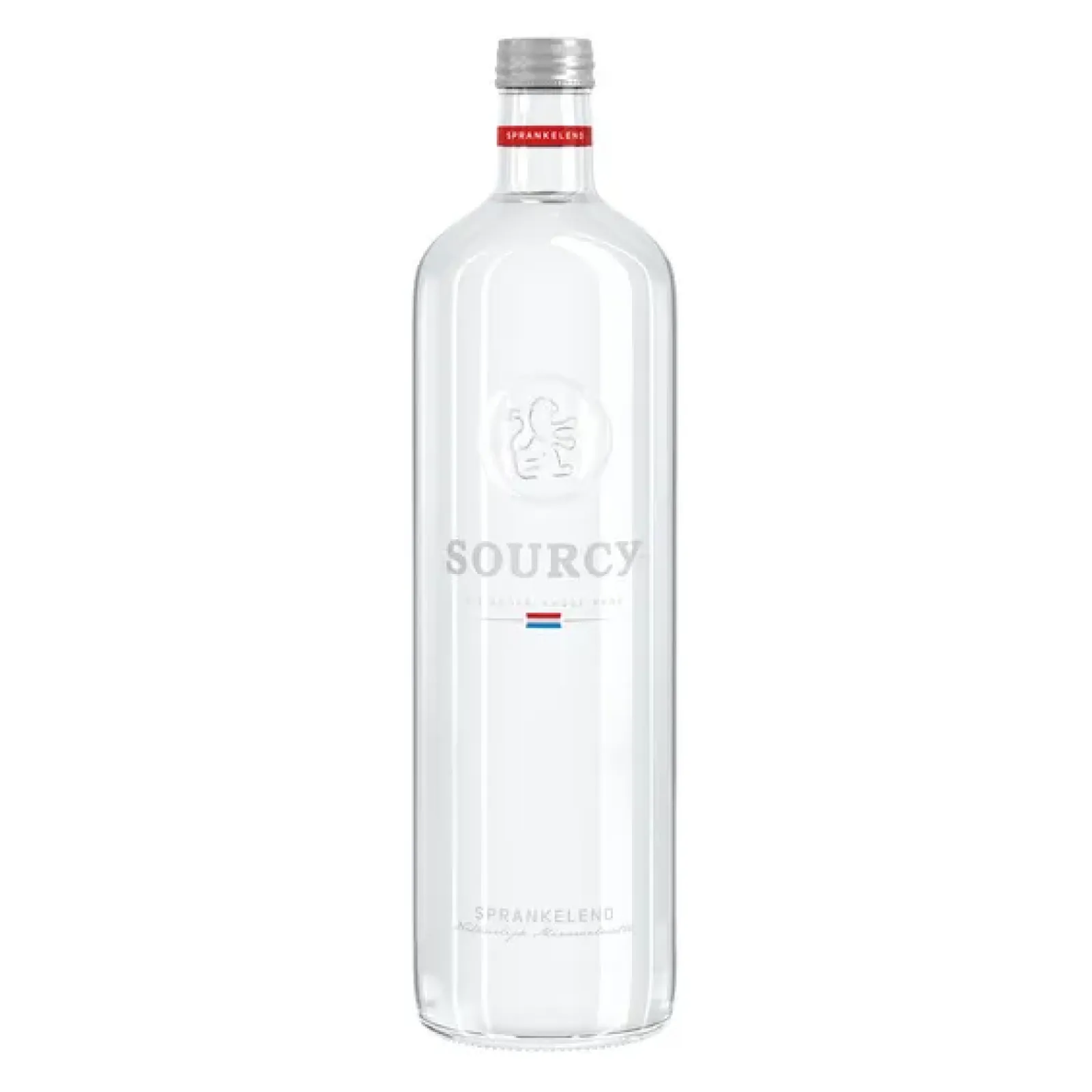 Sourcy Rood Mineraalwater Sprankelend Glas (12x75cl) New